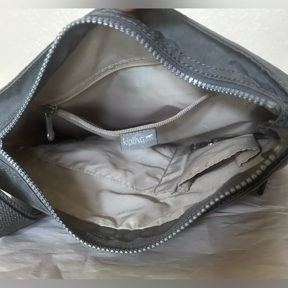 Kipling Medium Crossbody Bag.  Color: Gray. - Picture 3 of 6